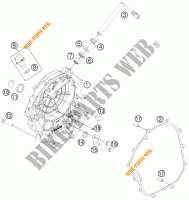 CLUTCH COVER for KTM 125 DUKE WHITE ABS 2013