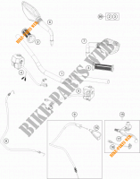 HANDLEBAR / CONTROLS for KTM 125 DUKE WHITE ABS 2013